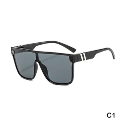 Лидер продаж Amazon, модные солнцезащитные очки большого размера, цельные солнцезащитные очки для мужчин, прямоугольные солнцезащитные очки 2022