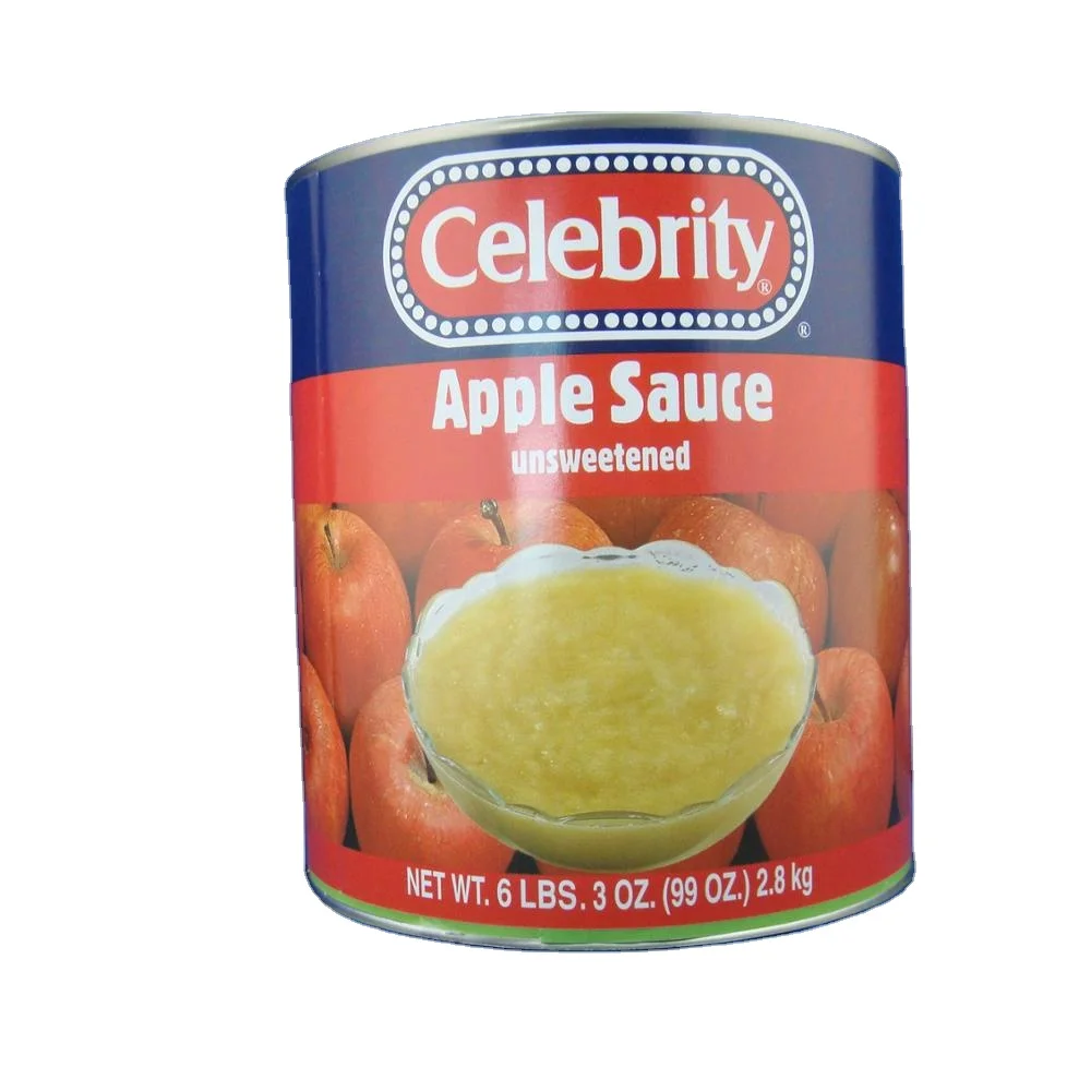 6/A10 canned fruit cheap price apple sauce
