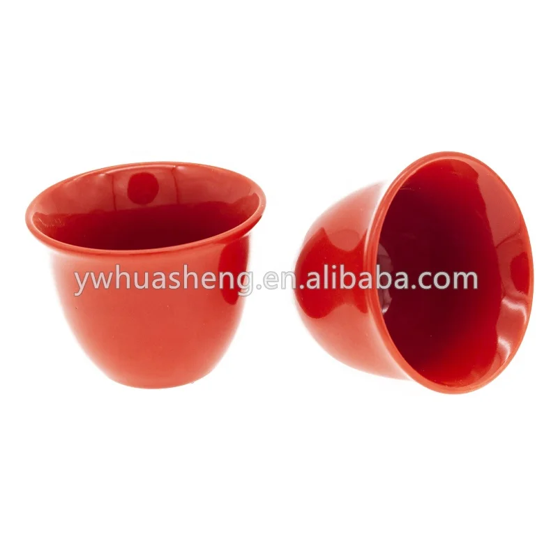 HS Wholesale Arabic Style Sultan Yemen Colorful Ceramic Coffee Cups Without Handle Polyfoam Packing