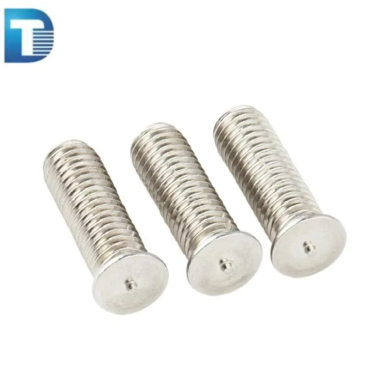 Factory Price M8 M10 SUS 304 316 316L Stainless Steel Weld Screw Customizable Sizes ISO 13918 Polished Plain Metric 9mm 25mm