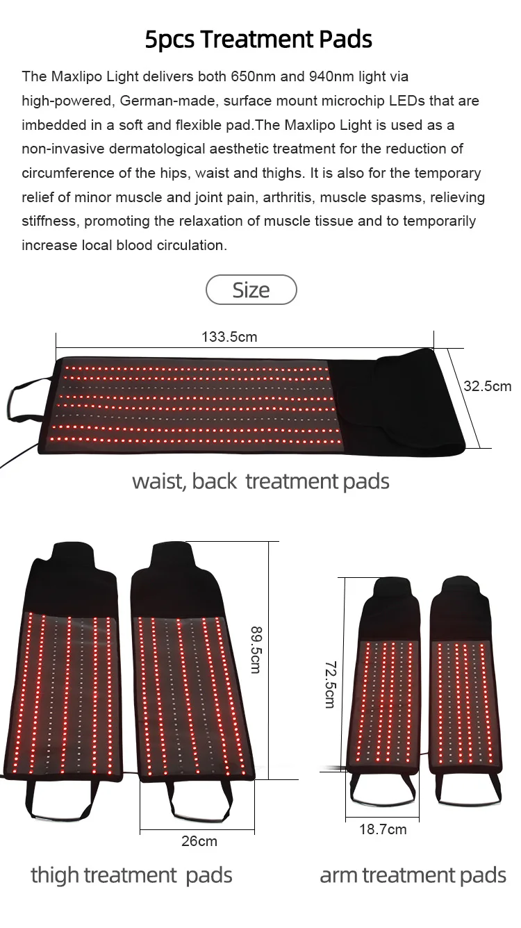 2024 New Home All Body Photomodulation Therapy Bed Leds Heating Pad 660nm 850nm Red Infrared Light Therapy Sauna Bag