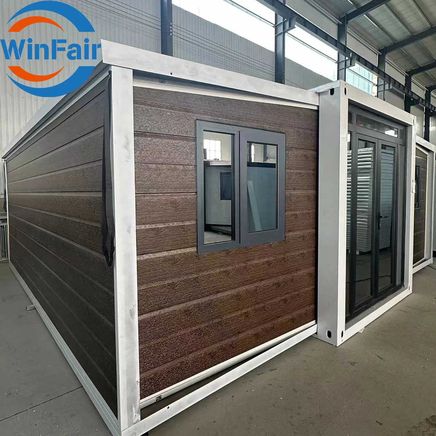 WinFair Modular Mobile Homes Expandableprefab Container Expandable Plastic Prefab Portable House 20ft 2 Bedrooms With Bathroom