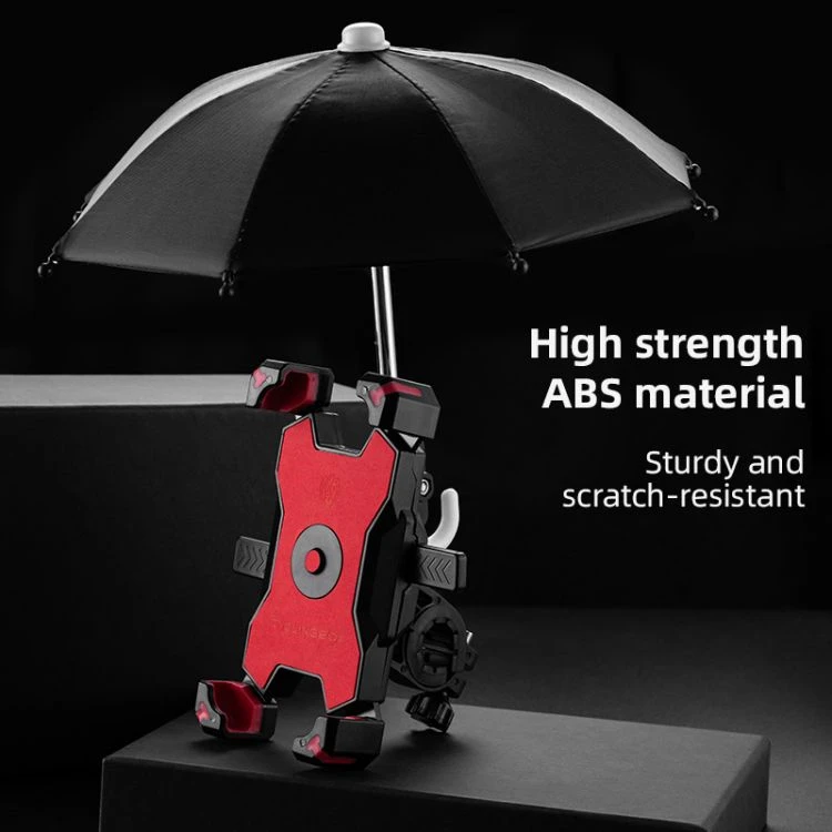 In Stock Ready to Ship Bike Smartphone Stand with Umbrella Waterproof Phone Holder Durable Cycling Bracket