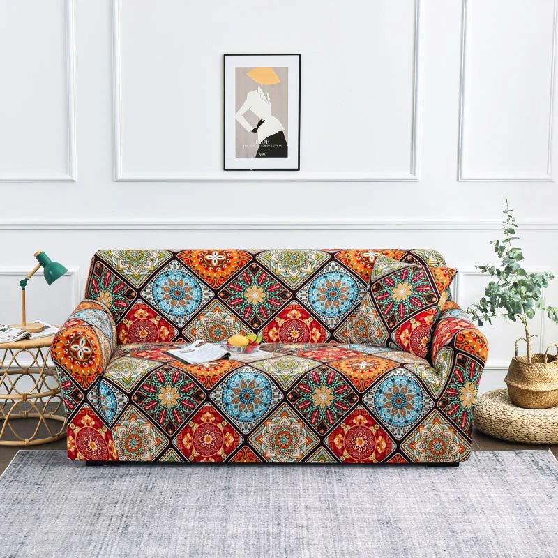 New Universal Stretch Print Sofa Cover Stretch Couch Cover Sectional Sofa Slipcover Elastic Couch Sofa Covers Elastic Stretch