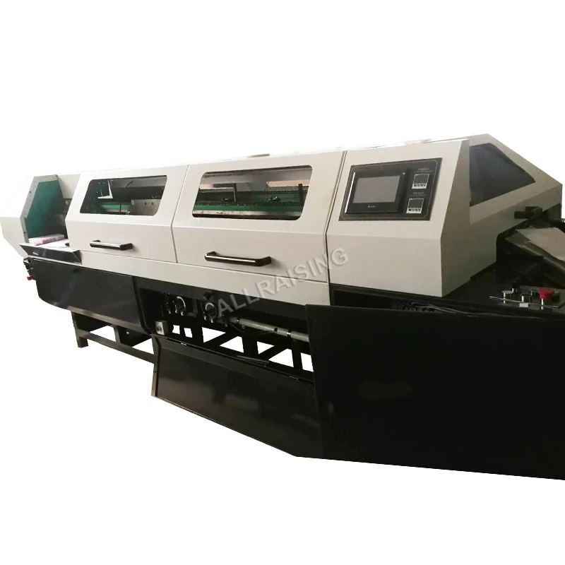 Fully Automatic perfect Hot Melt Optional EVA Glue Gluing Binding Machine with 5 clamps.
