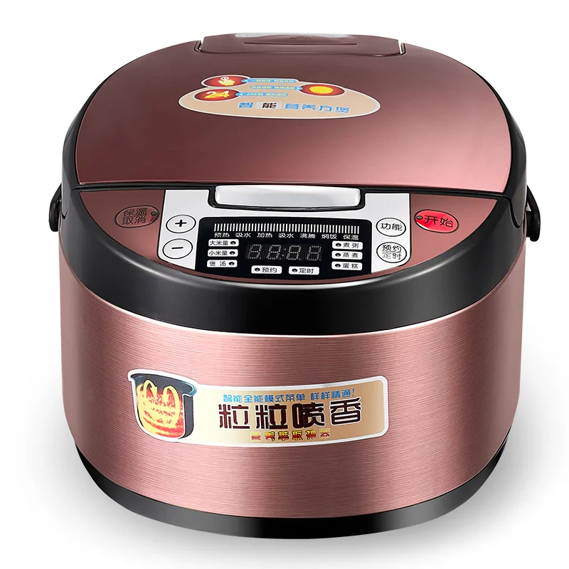 Мультиварка рисоварка, медленная Варка, пароварка, приготовление йогурта, Варка, программируемый, все в 1, черная верхняя белая светодиодная подсветка, аксессуары