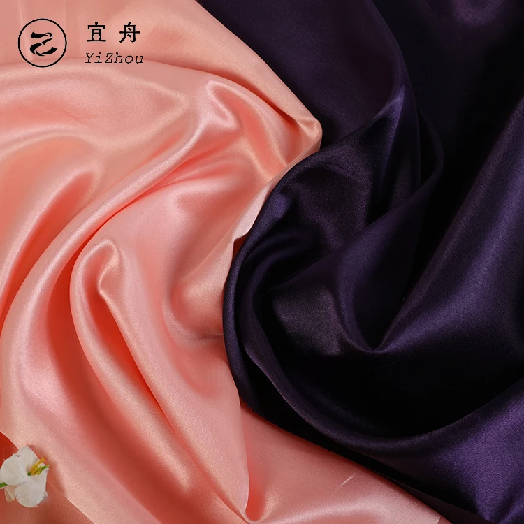 Quality polyester 210T shiny soft satin cloth fabrics woven lining fabric for dress trousers
