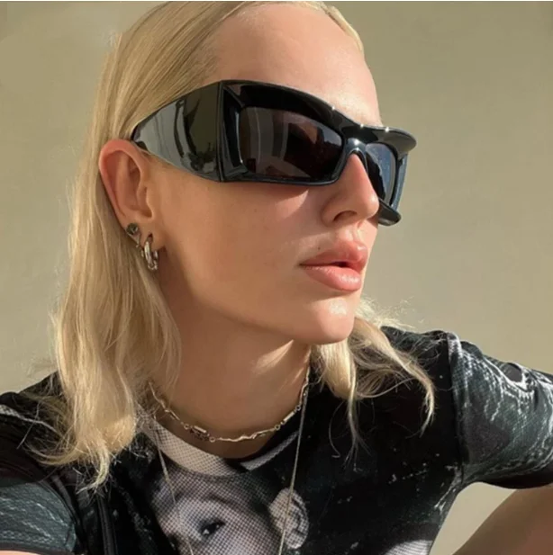 New Luxury  Oversized Y2k Star Sunglasses New Women Men Sport Sun Glasses Big Frames Shades Female UV400 Outdoor Oculos