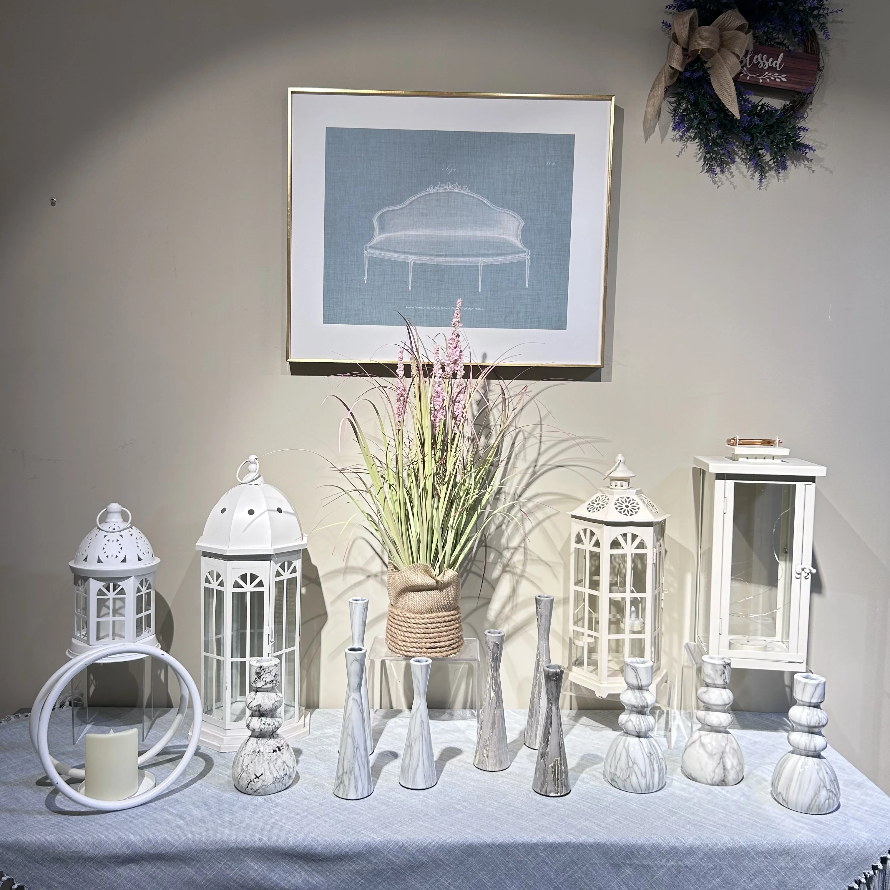 Home decor luxury 3d real flame lanterns wedding LED Eco-friendly home accessories wooden lantern