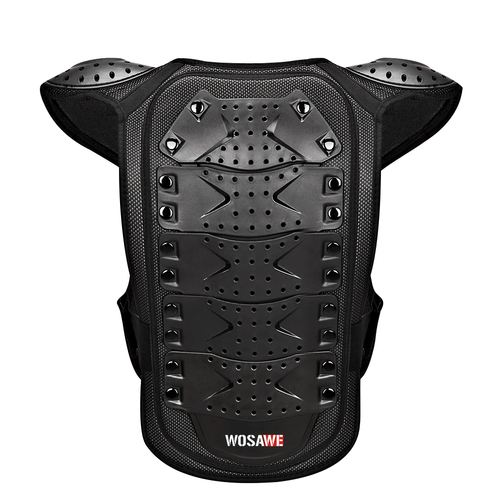 WOSAWE Kids Motocross ody Armor Vest Chest and Spine Protection  Skiing Skateboard Safety Children Protective Armor Jacket