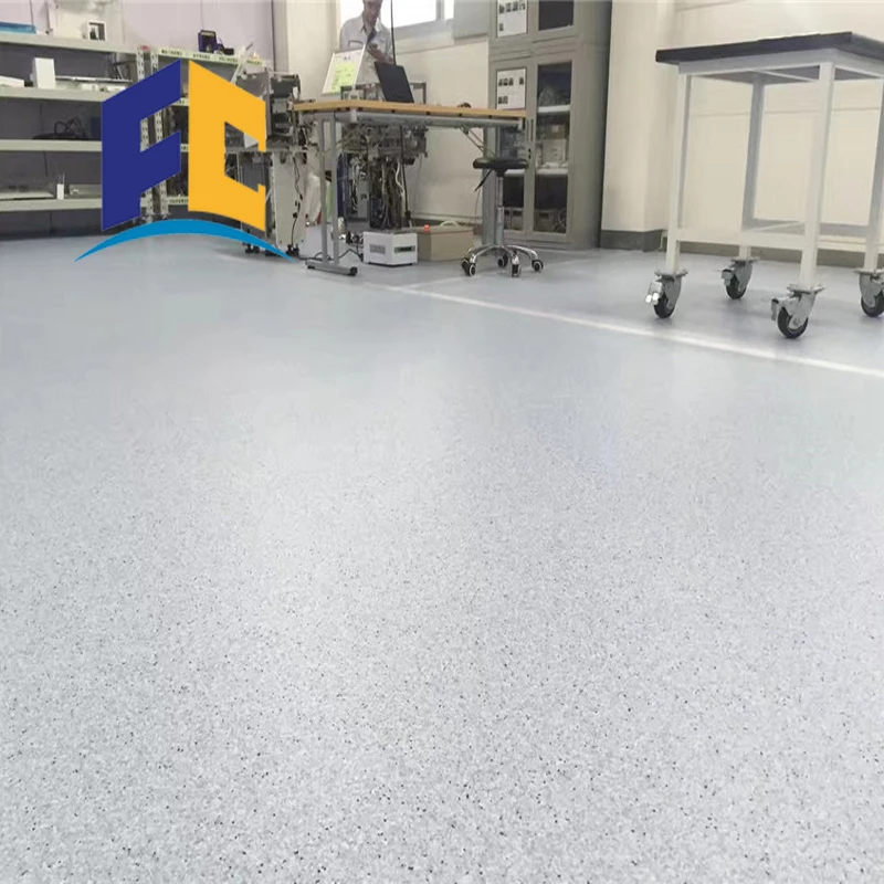 Luxury Non slip Wood Laminate Esd Conductive Pvc Homogeneous Vinyl Floor Roll Pvc Hospital Grade Vinyl Flooring