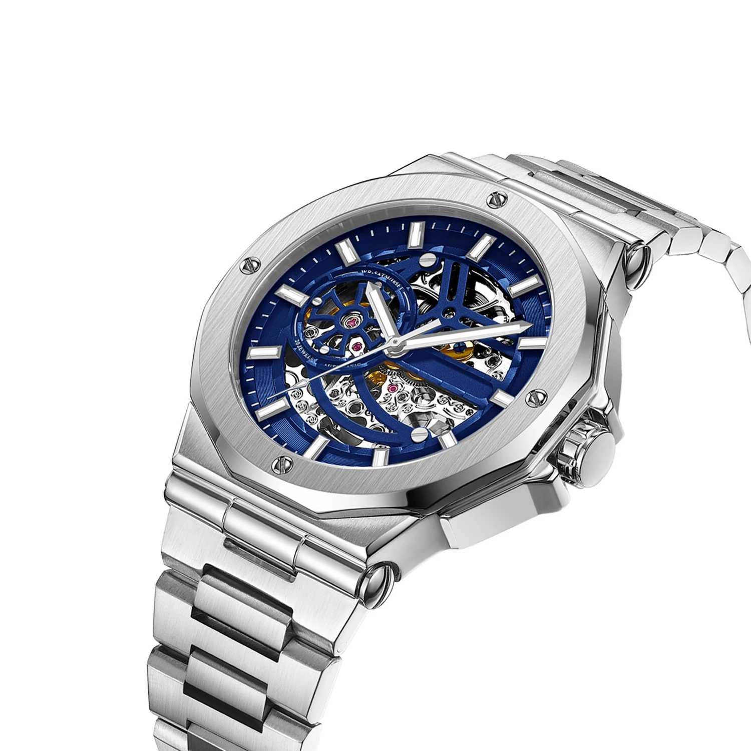 Новое поступление мужские механические часы Montre Homme с пользовательским логотипом Роскошные автоматические для мужчин со