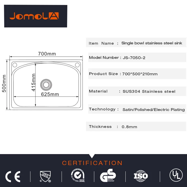 Motorhome deep drawn sink belfast sink