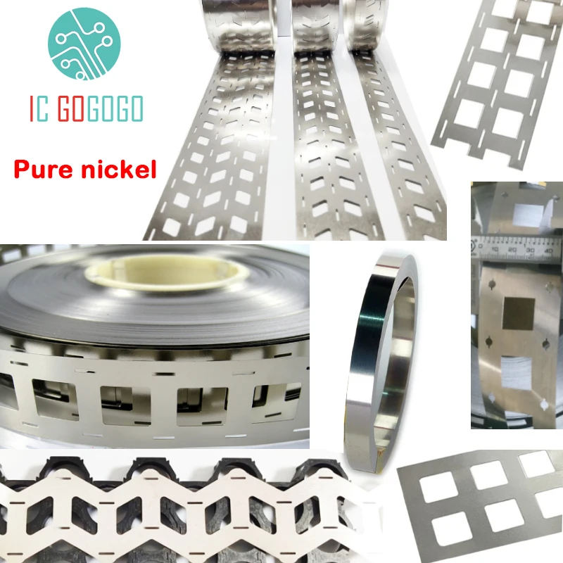 1kg Pure Nickel Strip Sheet Roll Belt 18650 21700 Battery Pack Welding 2P 3P 4P 7P Oblique Straight Wave W type Row Hole Holder