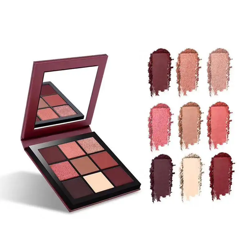 Wholesale Small Moq Custom Mini 9 Color High Pigment Private Label Matte Shimmer Eyeshadow Kit