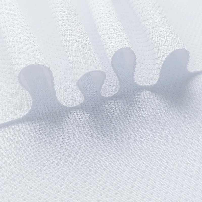 breathable wicking 100 polyester knitted fabric bird eye mesh fabric for sublimation print