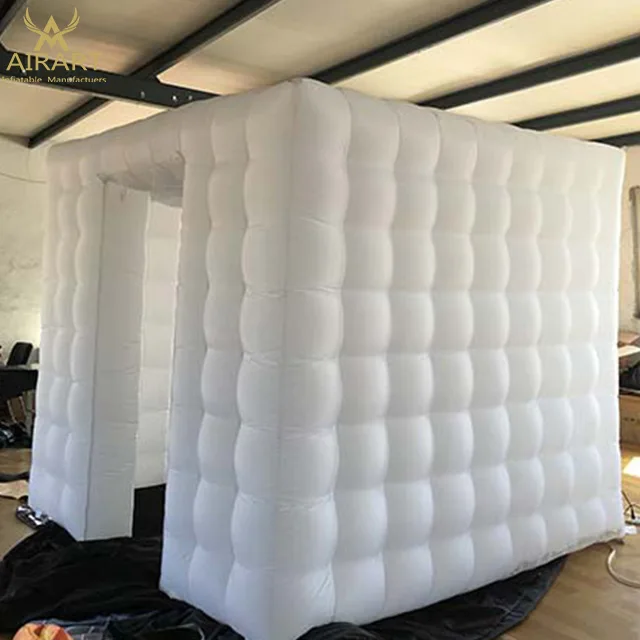 Китай светодиодный надувной Свадебный Фон photo booth корпус