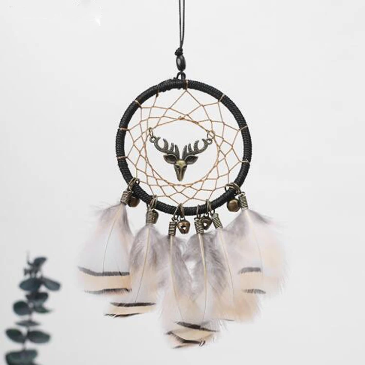 Автомобильная подвеска «Ловец снов» ручной работы, подвесная Автомобильная подвеска, подвеска «колокольчики» из Индианы, креативное украшение для автомобиля