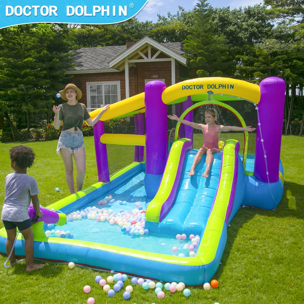 Bouncing Bouncy Castle Water Slide Inflatable With Jumping Bouncy For Sale