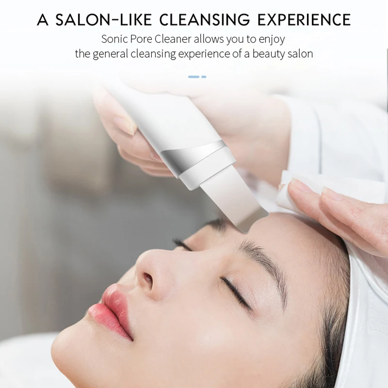 Most Sold Portable Peeling Ultrasonic Facial Pore Cleaning Skin Scrubber Machine