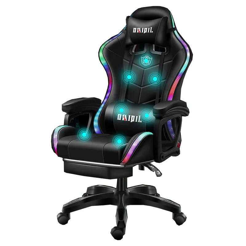 Fast shipping New Game Chair Swivel Adjustable Pvc Leather Computer Cheap Silla Racing Ergonomic Gaming Chair in stock