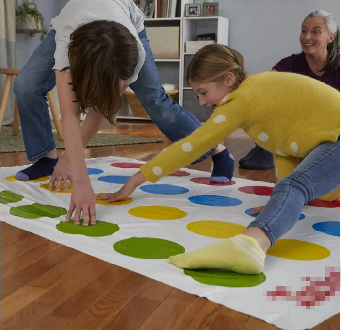 Интерактивная игрушка Twister для родителей и детей забавная Классическая игра настольная коврик украшения дома
