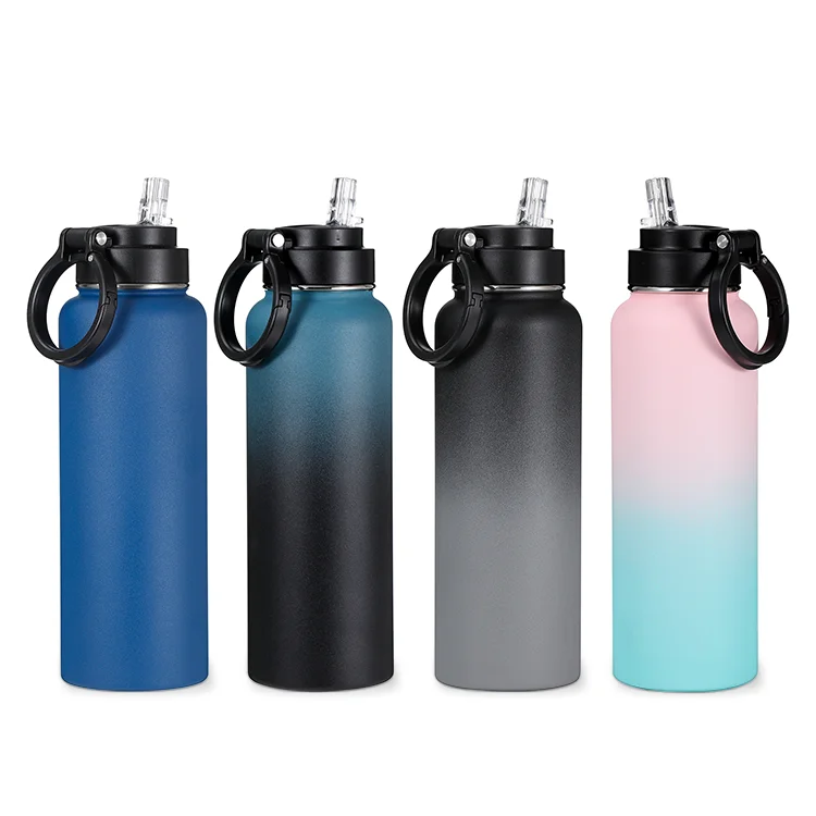 Hot Sales Outdoor Travel Eco-Friendly Insulated Stainless Steel Water Bottle with Containers handle can custom logo sports Gifts