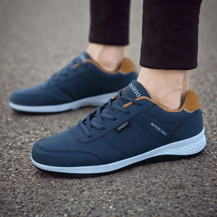 Классическая модная дешевая мужская кожаная повседневная обувь, модные кроссовки