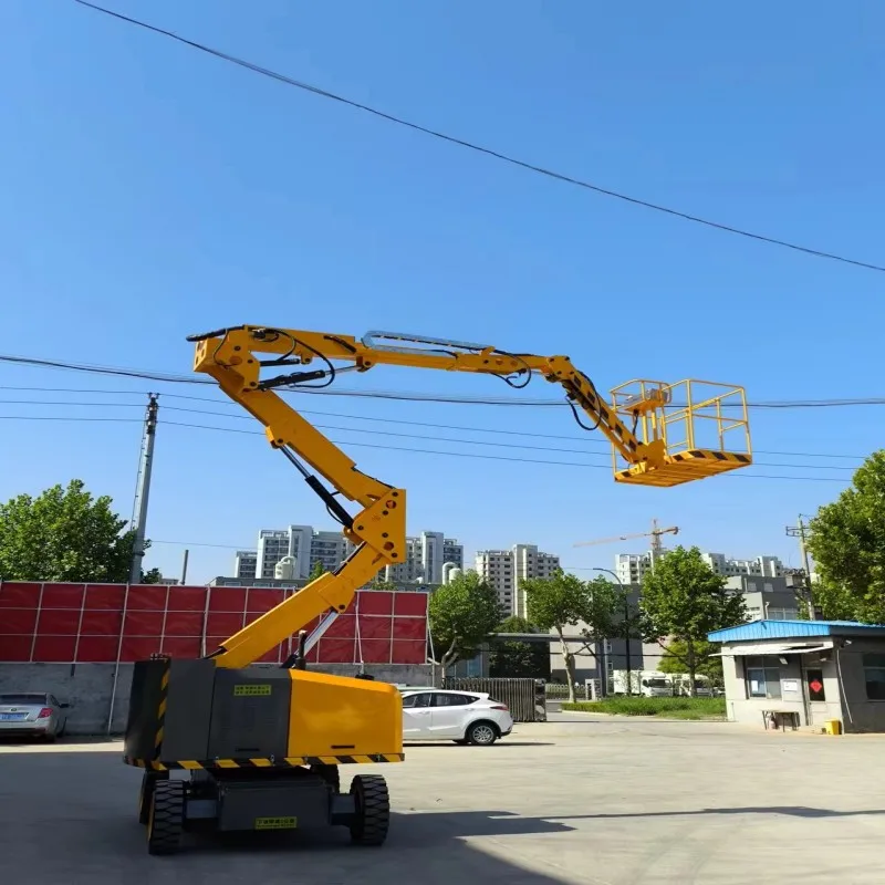 FT High quality small self propelled articulated boom lift mini picker aerial work platform boom  lift