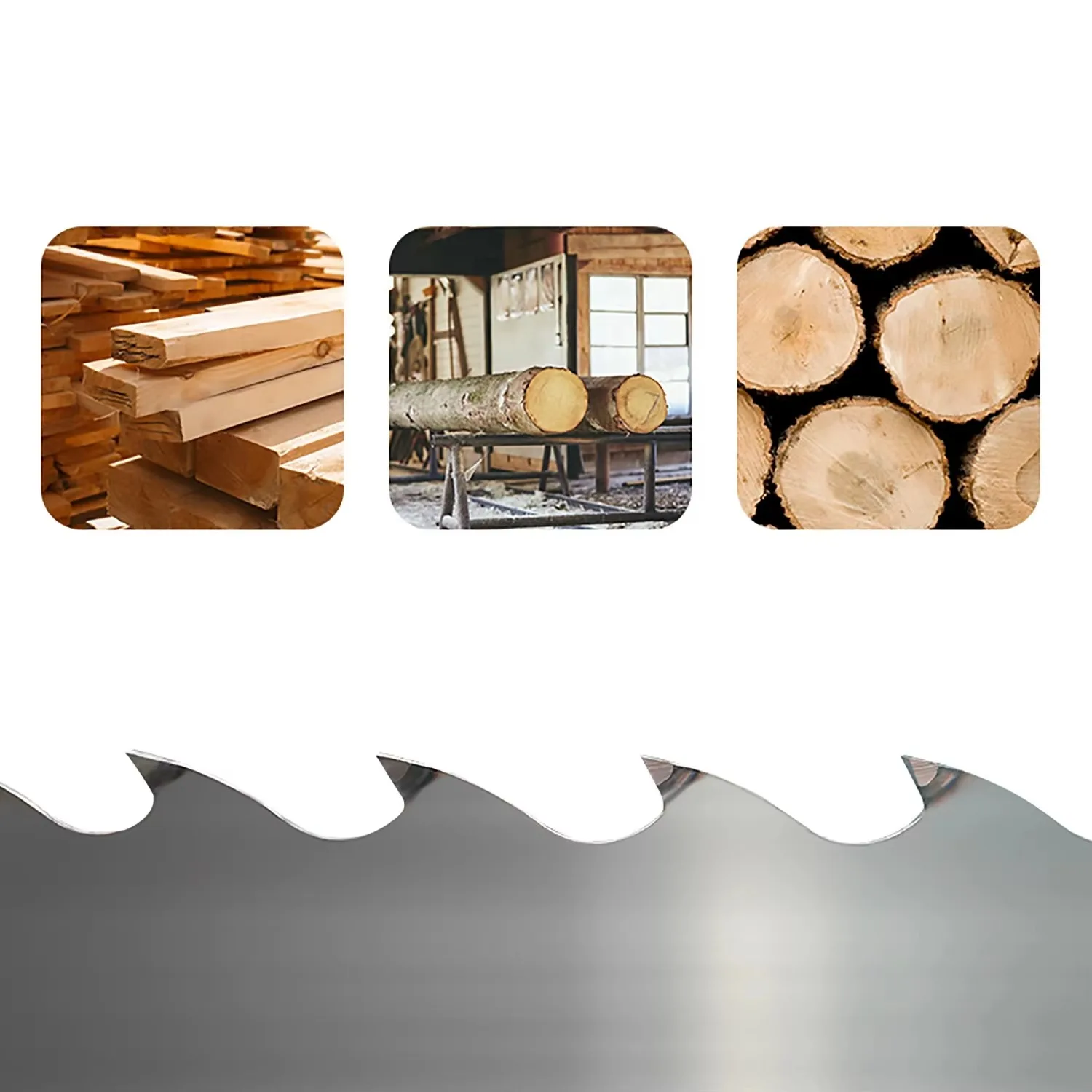 TGS Factory Wholesale Customized Stellite Carbide Tipped Woodworking Stellite Band Saw Blade For Hard Wood Cutting