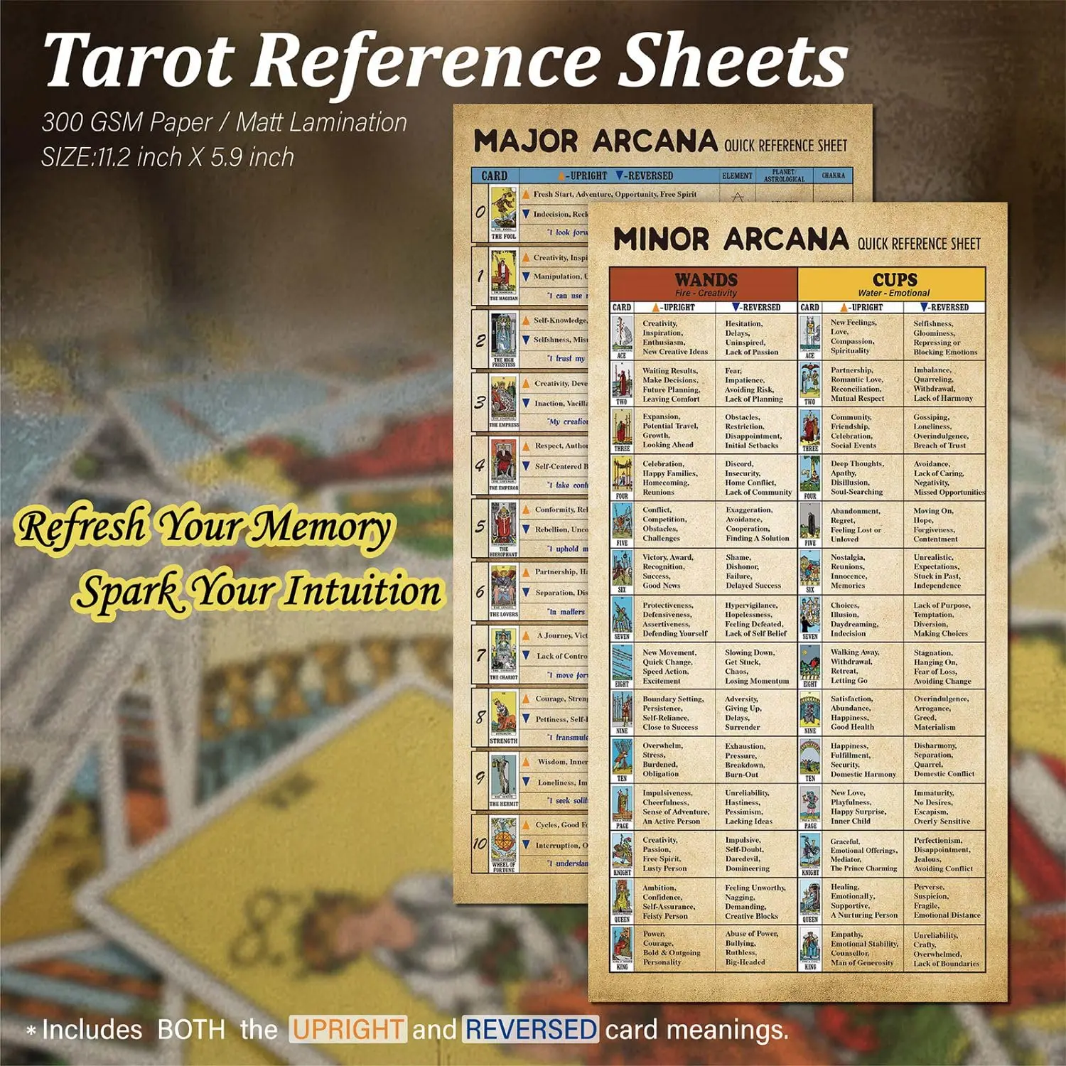 Ta-rot Stickers for Journaling Mini Tarot Card Stickers Based on Classic Ta-rot Deck