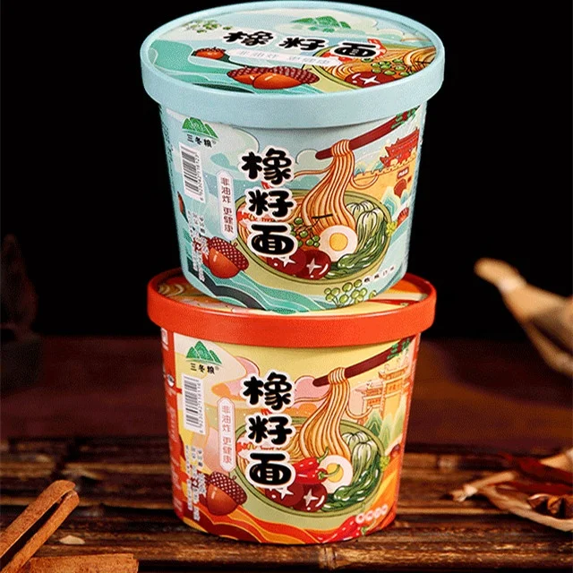 Wholesale Cup Acorn Powder /Starch  Acorn kernel noodle  Instant  noodles for supermarket