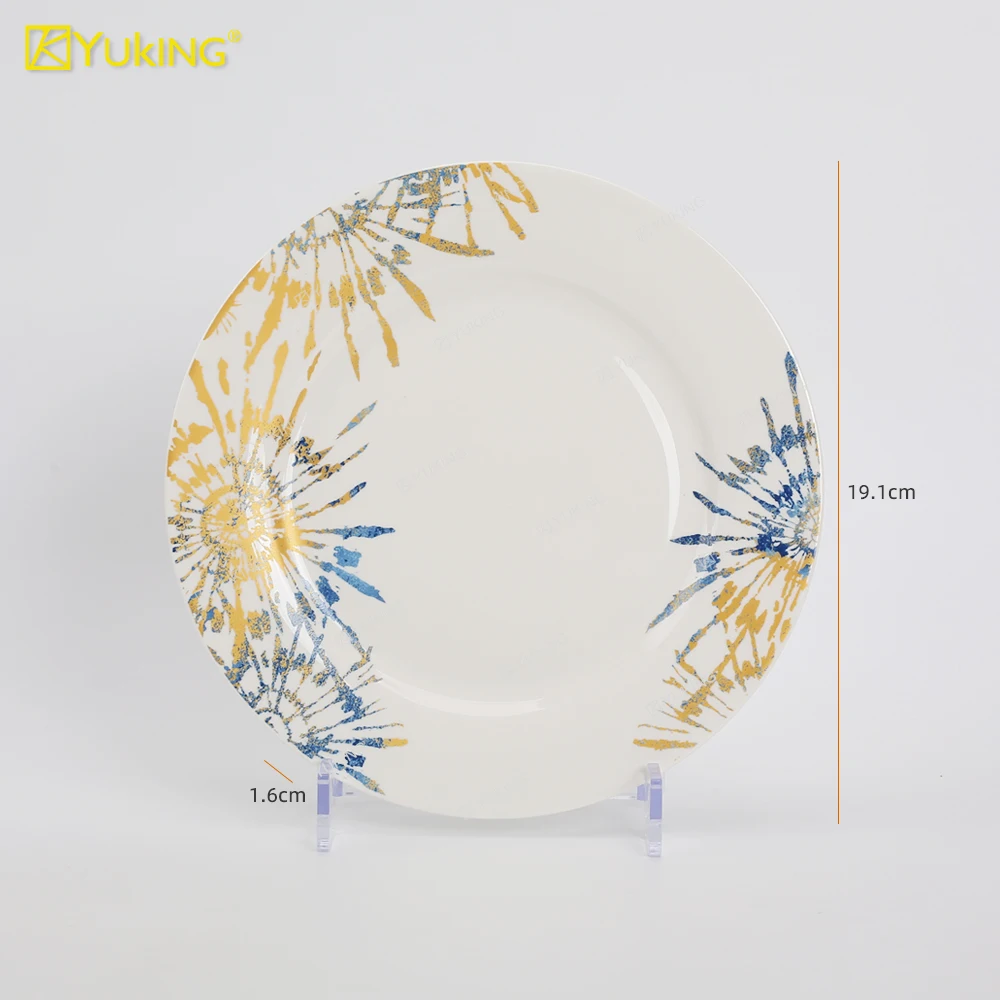 High quality fine bone china dinner set kitchenware porcelain ceramic tableware