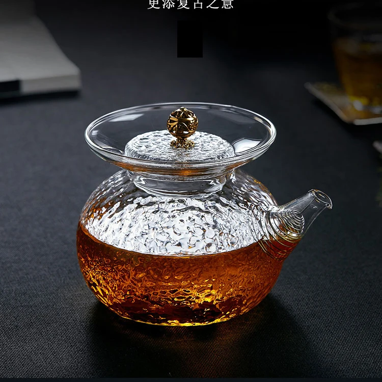 
Borosilicate fire resistant glass teapot for teas 