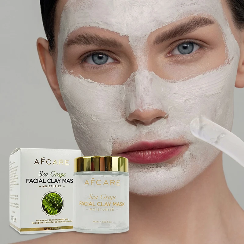 Best Clay Mask Paraben-free Moisturizer & Deep Cleaning and Volcanic Mud & Sea Grapes Oil control Clay Mask