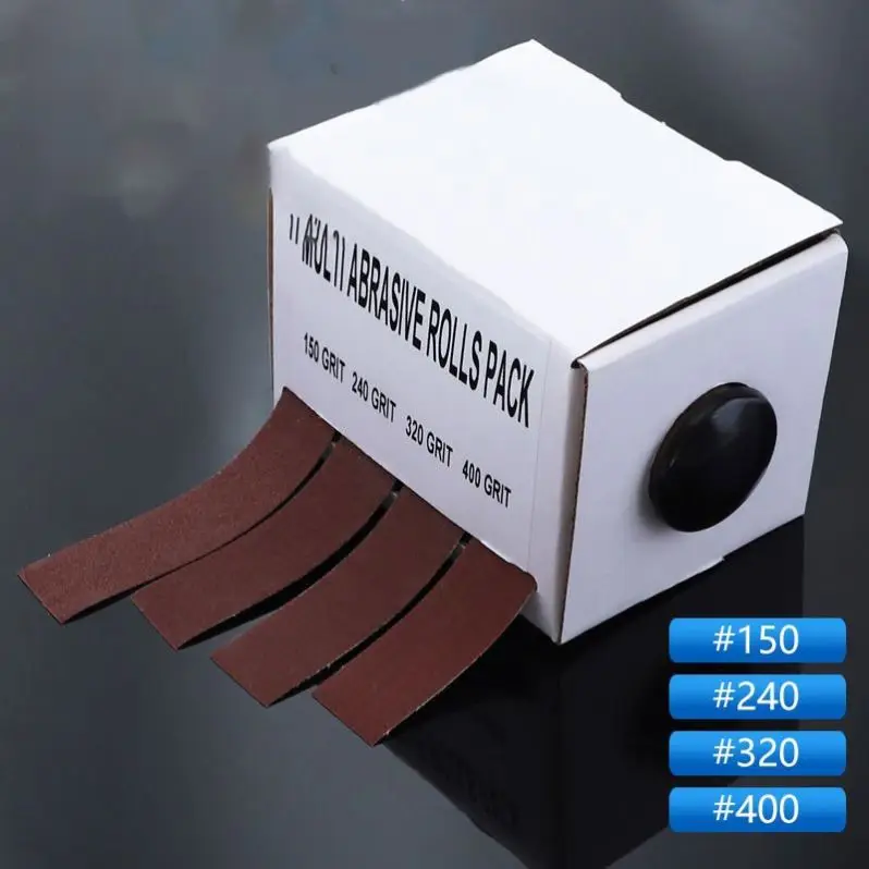 TEBAK Sandpaper Roll Cloth Backing Sanding Roll Abrasive Sand Paper Roll  for Wood Car Metal