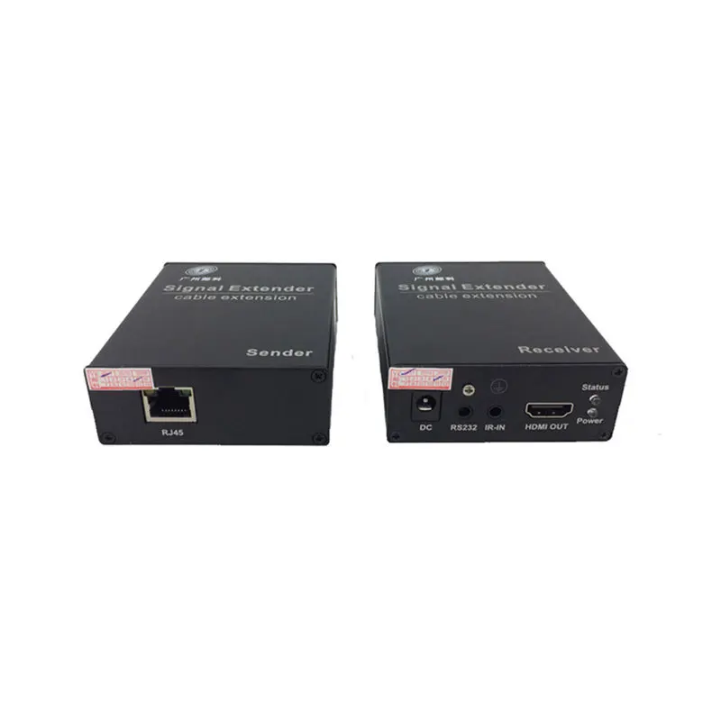 YUCOO 1080p hd mi extender 4k over ethernet ip many to many video transmitter hd mi kvm fiber optic extender 100m rj45 with usb