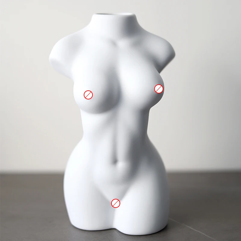 Nordic Art Body Ornament Vase Modern Stylish Household Home Deco Ceramic Flower Arrangement For Hotel