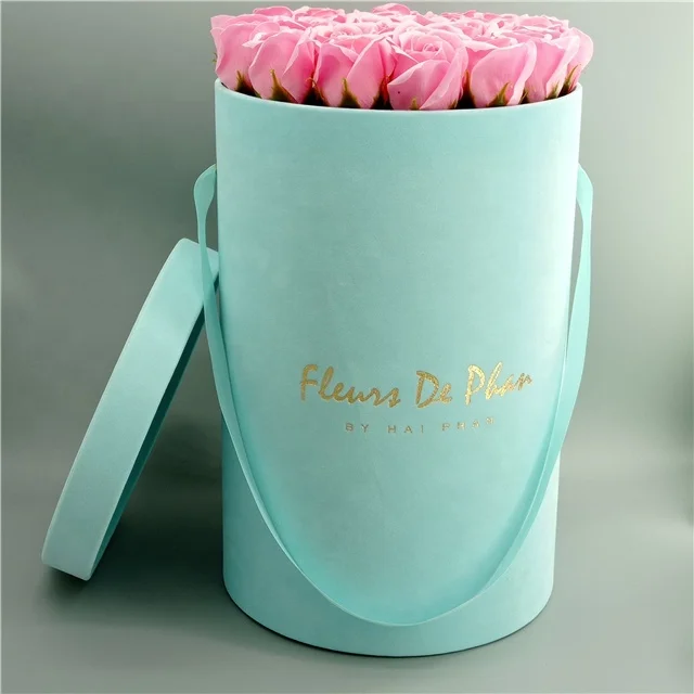 Round gift boxes for rose dry flower arrangement