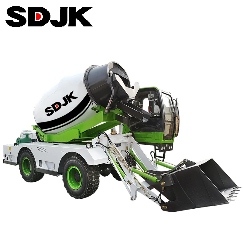 
Hydraulic Mini 4m3 Self Propelled Concrete Mixer Loader For Sale 
