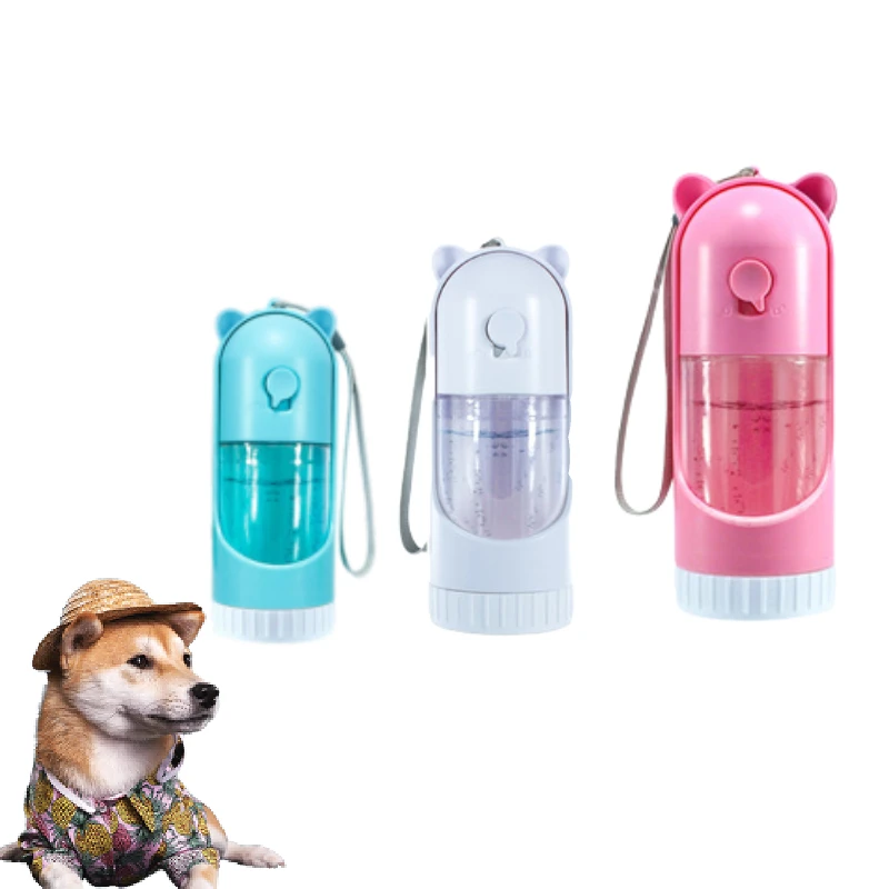 Toweyfe Foldable 220ml Pet Water Drinking Bottle Outdoor Portable Travel Water Bottle For Dogs Plastic Food And Water Dispenser