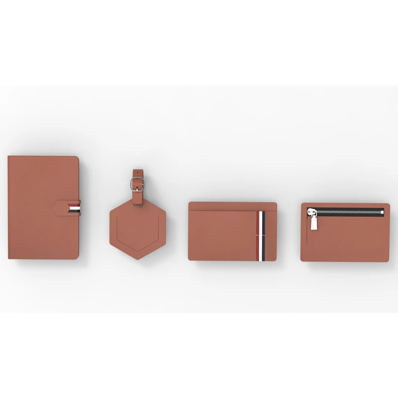 Personalized Custom Saffiano Leather Passport Travel Wallet and Luggage Tag sets luggage leather waterproof passport wallet