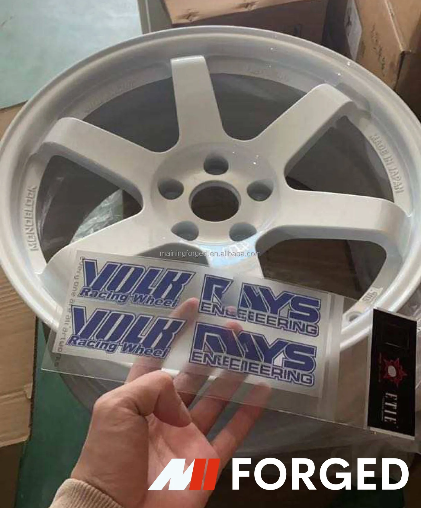 MN White Forged 5x120 5x114.3 18 Inch Replica Volk Racing Te37 For M3 M4 F80 F82 Tesla Model S Jdm Car Wheels Rim