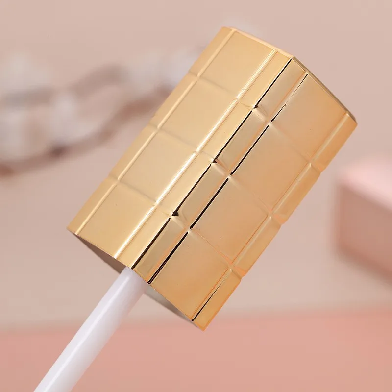 10cm hot selling 5ml square lipstick tubes custom color white rose gold lid empty makeup cosmetics lip gloss tubes