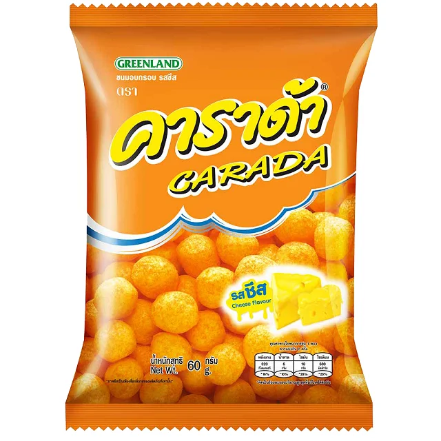100% Оригинальные рисовые шарики Carada со вкусом сыра, тайские закуски carada
