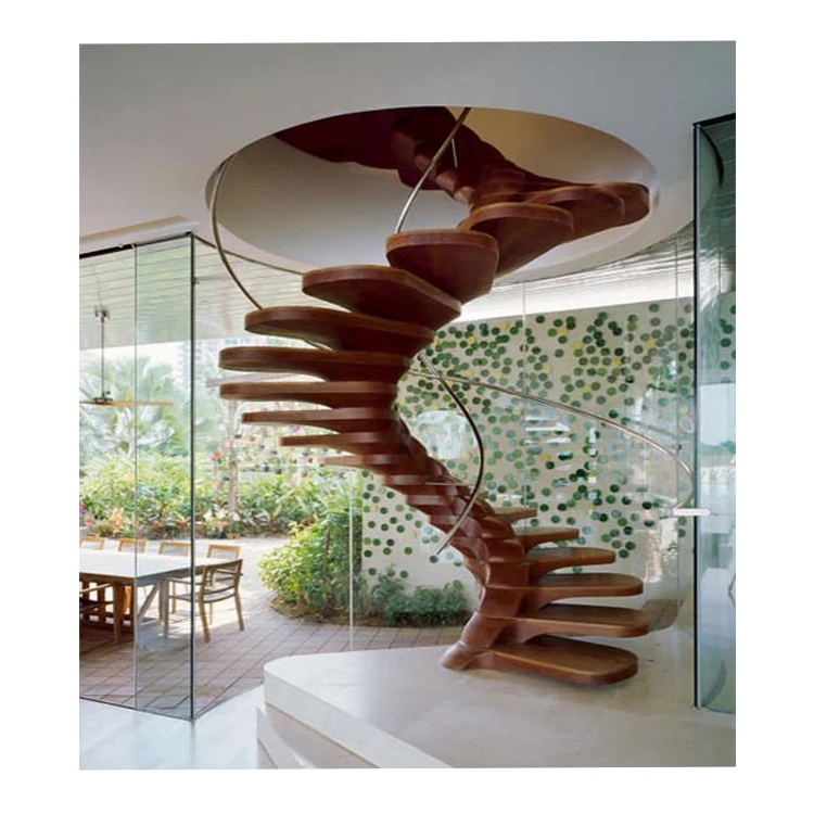 Stairs Staircase Top Quality Modern Staircase Design Used Open Spiral Steel Staircase Price With Solid Timber Stair Steps