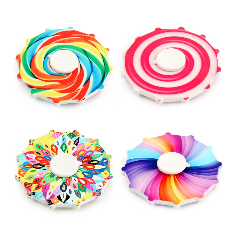 New Trend 3d Run Animated Fingertip Gyro Alloy Metal Gifts Fidget Spinner For Kids