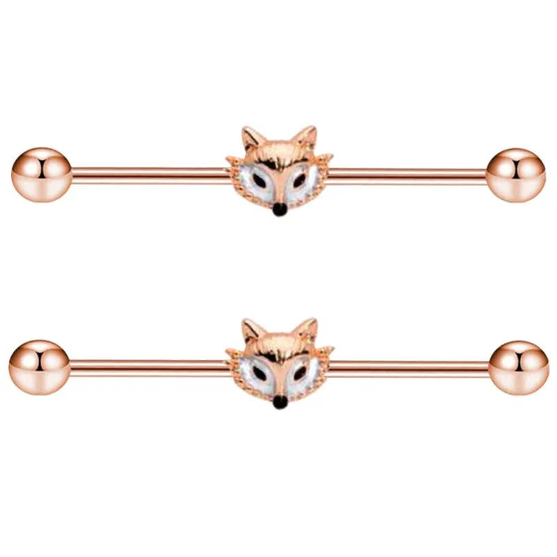 Fox Industrial Barbell 14G Straight Barbell Body Jewelry Wholesale