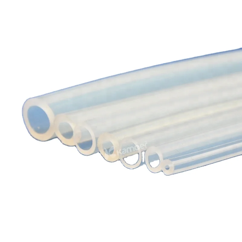 Kamoer Food Grade 1mm Wall Thickness Silicone Rubber Tube Clear Soft Transparent Silicone Rubber Tubing