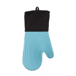 Kitchen Thick Heat-resistant Baking BBQ Glove Sets Extreme Heat Resistant Custom Oven Gloves Silicone